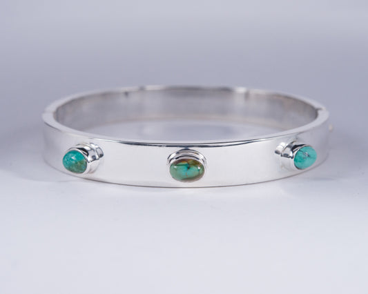 Turquoise Sterling Silver Bangle (AH699)