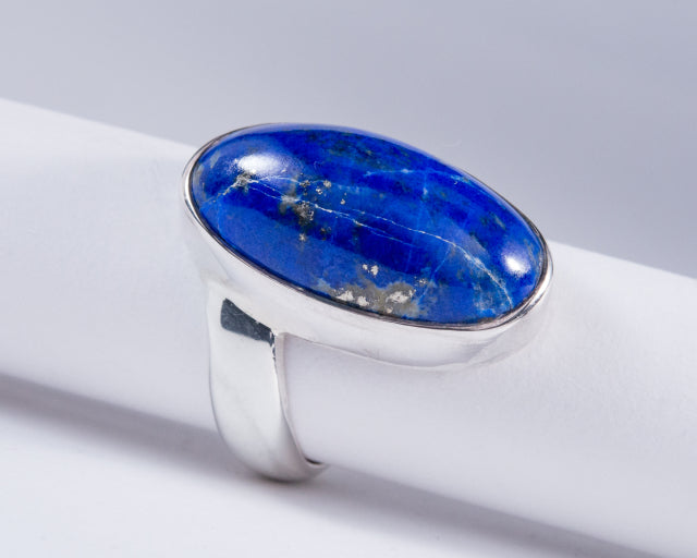 Lapis Lazuli Sterling Silver Ring S7 (AH773)