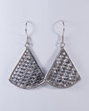Woven Sterling Silver Drop Earrings (AH726)