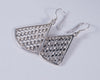 Woven Sterling Silver Drop Earrings (AH726)