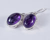 Amethyst Sterling Silver Earrings (AH706)