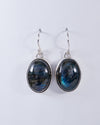 Labradorite Sterling Silver Earrings (AH710)