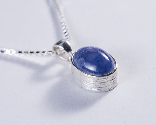 Tanzanite Sterling Silver Pendant (AH891)