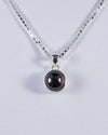 Garnet Sterling Silver Pendant (AH892)