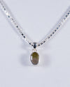 Multi Colored Tourmaline Sterling Silver Pendant (AH882)