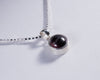 Garnet Sterling Silver Pendant (AH881)