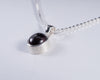 Garnet Sterling Silver Pendant (AH881)