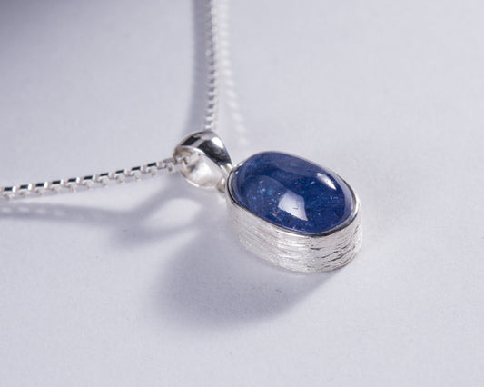 Tanzanite Sterling Silver Pendant (AH934)