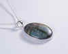 Labradorite Sterling Silver Pendant (AH929)