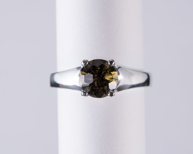 Moldavite and deals phenacite ring