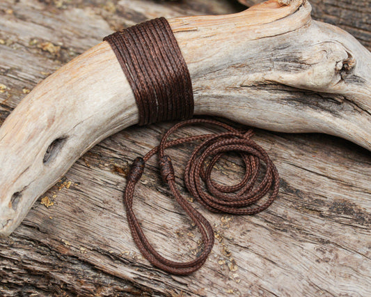 Coffee Brown Cord - Machine plaited