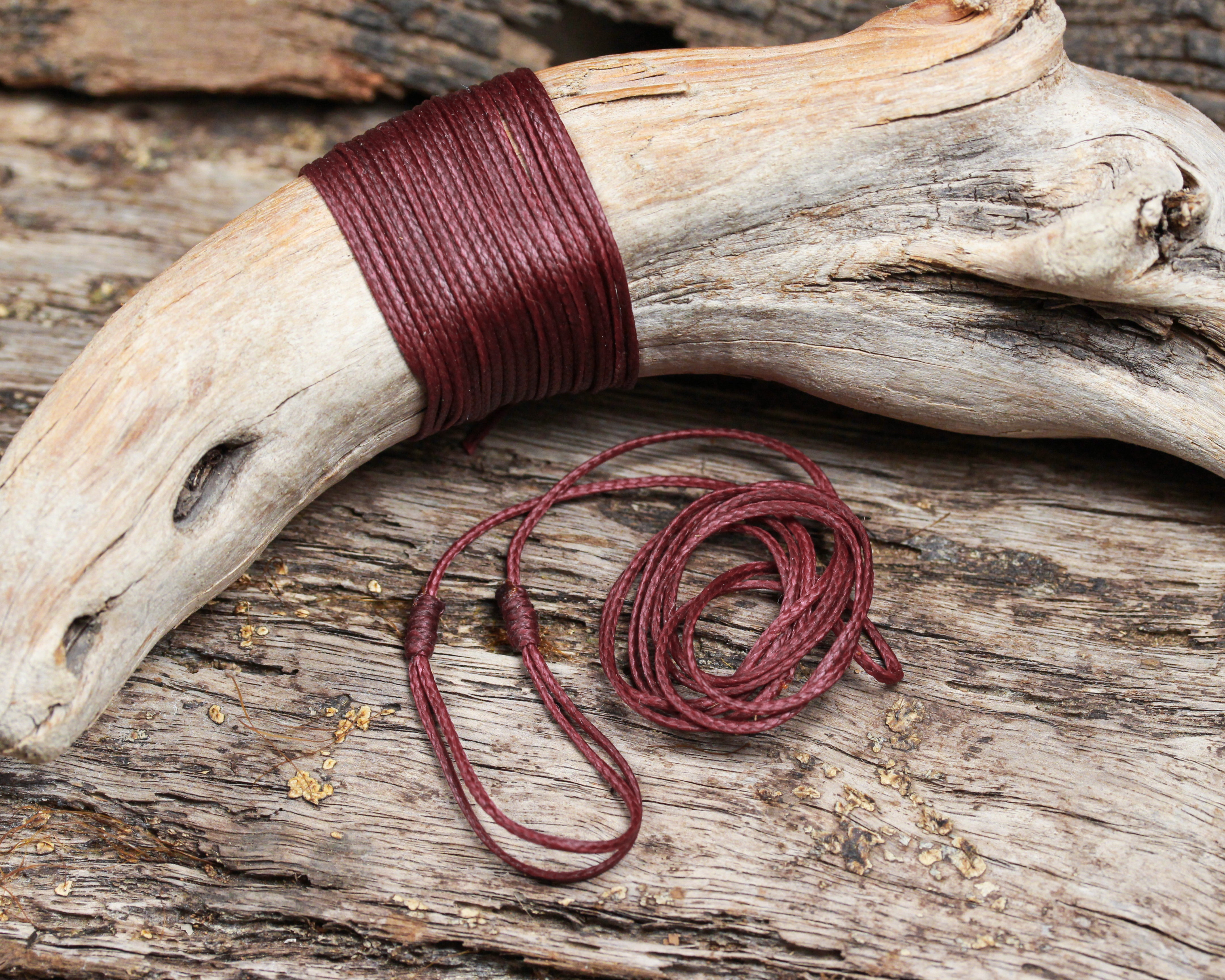 Maroon Cord - Machine plaited – Greenstone Shop