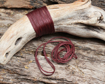 Maroon Cord - Machine plaited