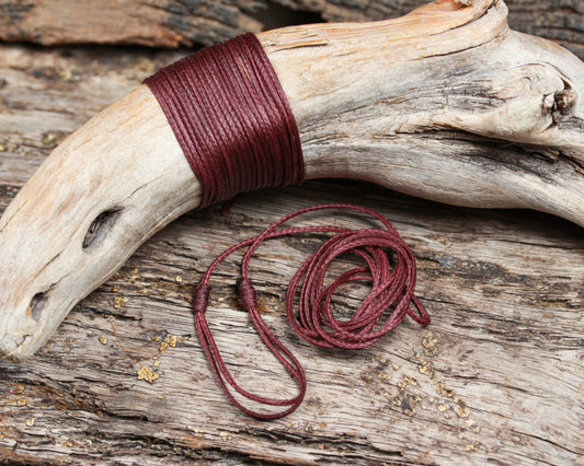 Maroon Cord - Machine plaited