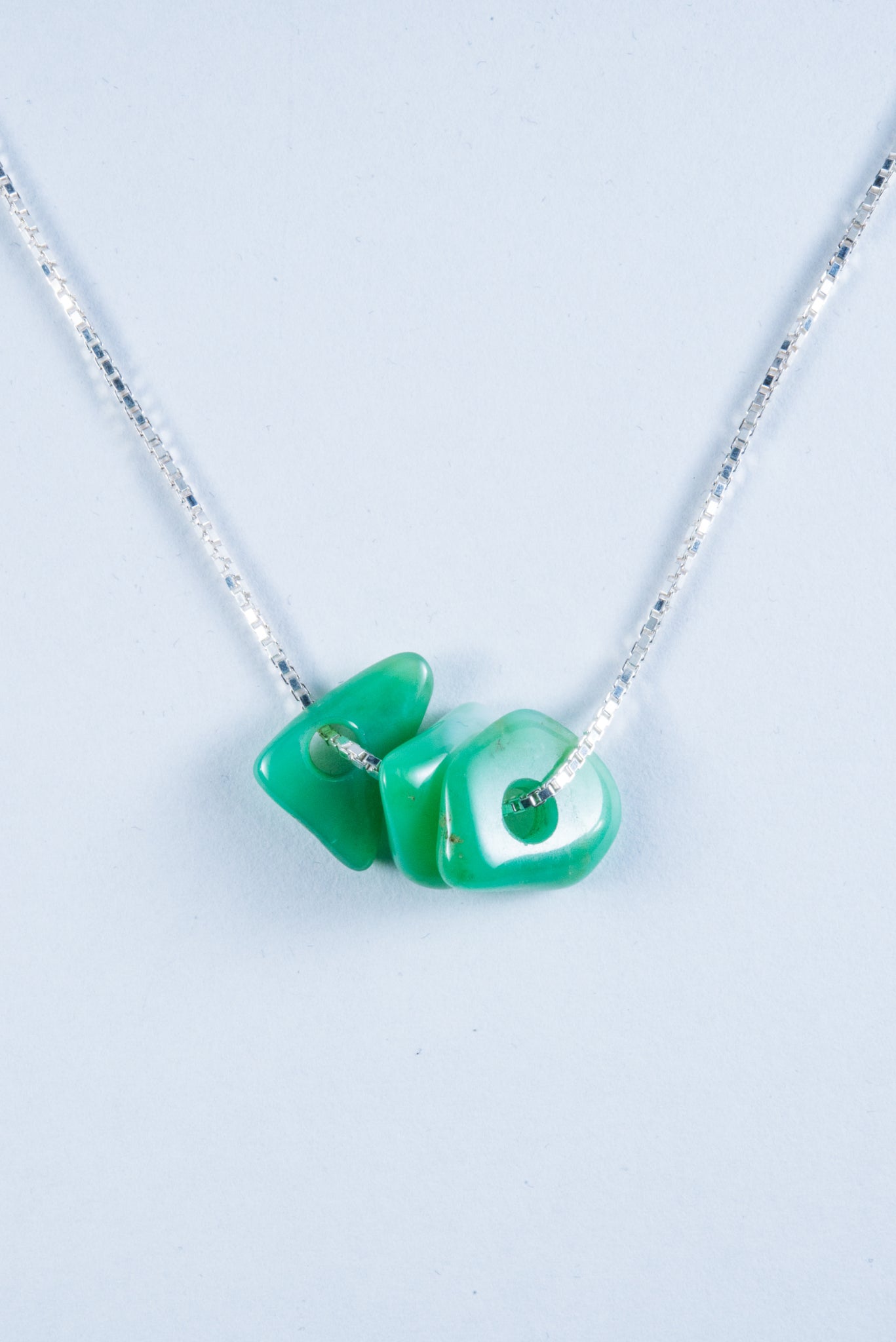 Australian Chrysoprase Freeform Bead Pendant (S071)