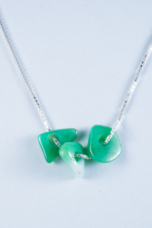 Australian Chrysoprase Freeform Bead Pendant (S071)