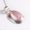 Rose Quartz Sterling Silver Pendant (S583)