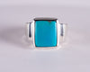 Kingman Mine Turquoise Sterling Silver Ring S6 (S595)