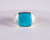 Kingman Mine Turquoise Sterling Silver Ring S7 (S601)