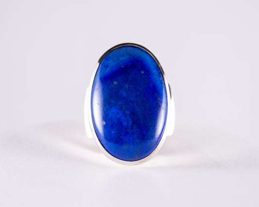 Lapis Lazuli Sterling Silver Ring S8 (S617)