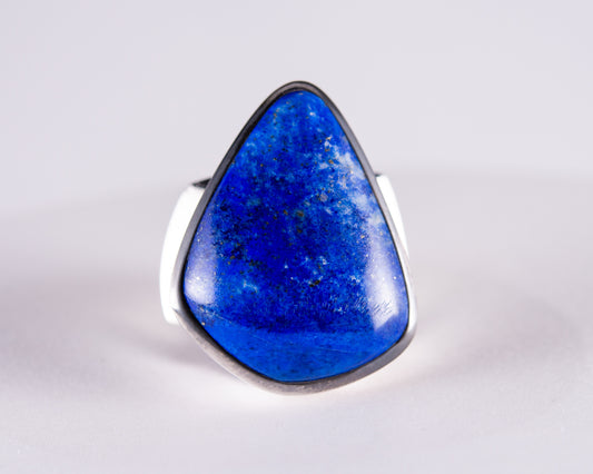 Lapis Lazuli Sterling Silver Ring S7 (S618)