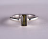 Green Tourmaline Sterling Silver Ring US6 (S625)