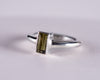 Green Tourmaline Sterling Silver Ring US6 (S625)
