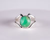 Australian Chrysoprase Sterling Silver Ring S7 (S675)