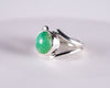 Australian Chrysoprase Sterling Silver Ring S7 (S675)