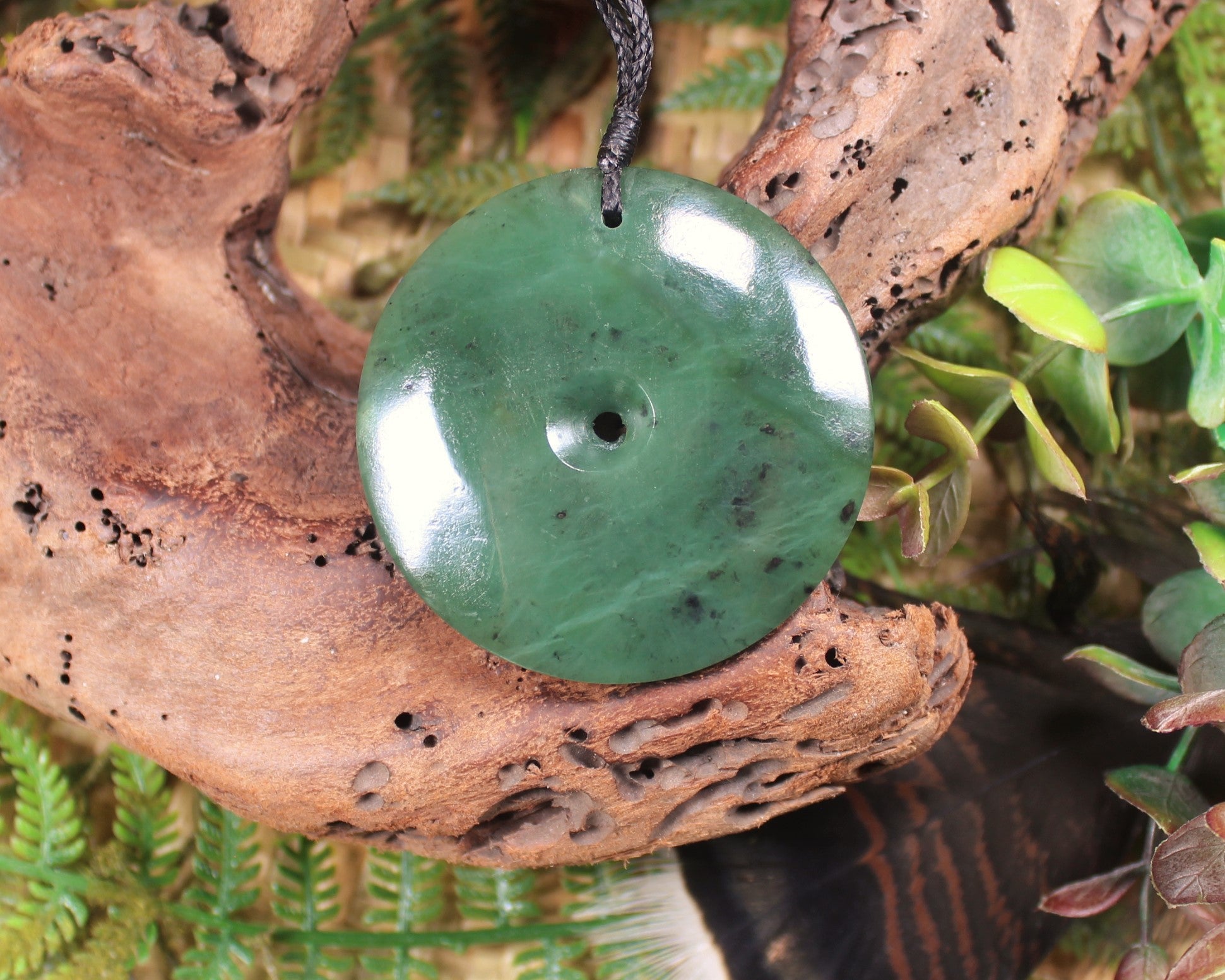 Koru carved from Hapopo Pounamu - NZ Greenstone