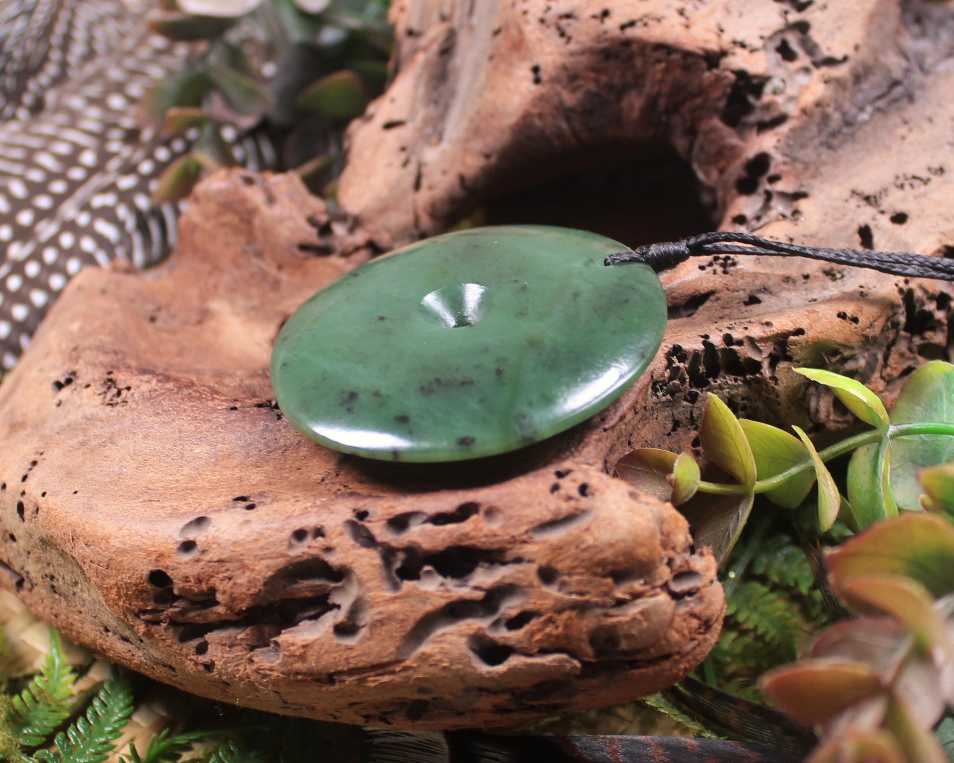 Koru carved from Hapopo Pounamu - NZ Greenstone