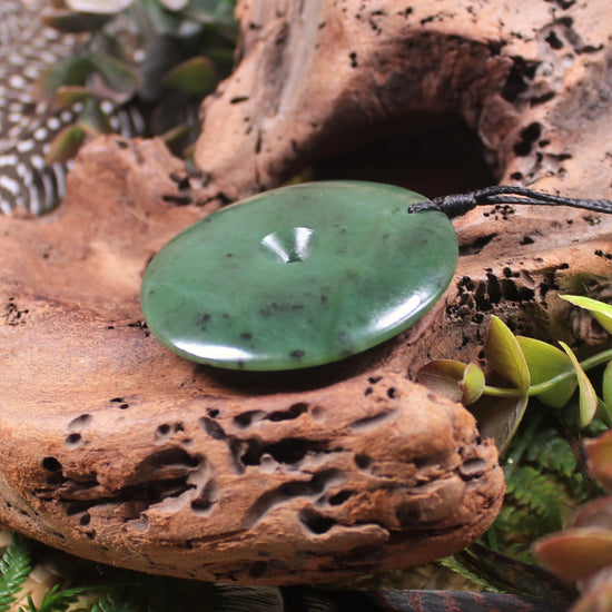Koru carved from Hapopo Pounamu - NZ Greenstone