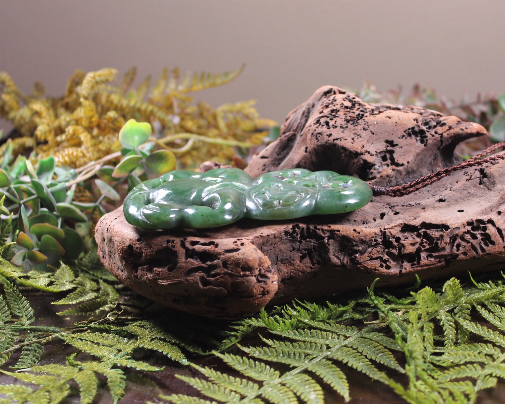 Hei Tiki carved from Hapopo Pounamu - NZ Greenstone