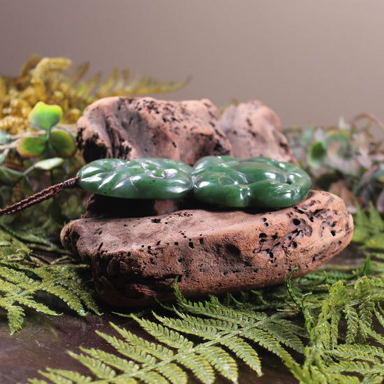 Hei Tiki carved from Hapopo Pounamu - NZ Greenstone