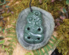 Hei Tiki carved from NZ Pakohe or Argillate