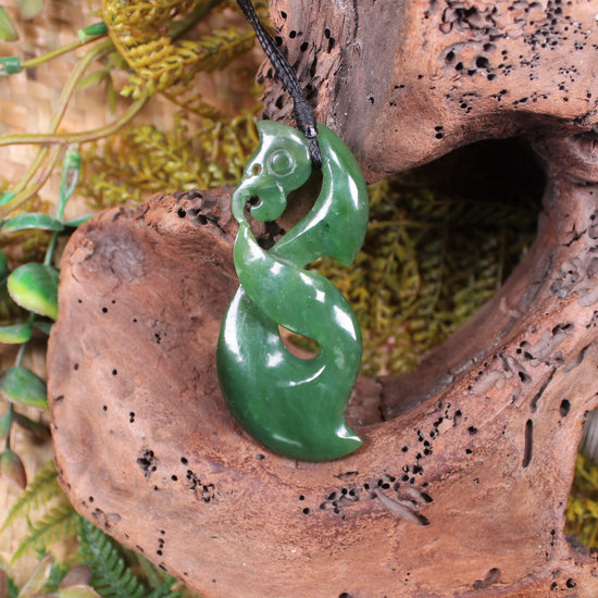 Manaia carved from Hapopo Pounamu - NZ Greenstone