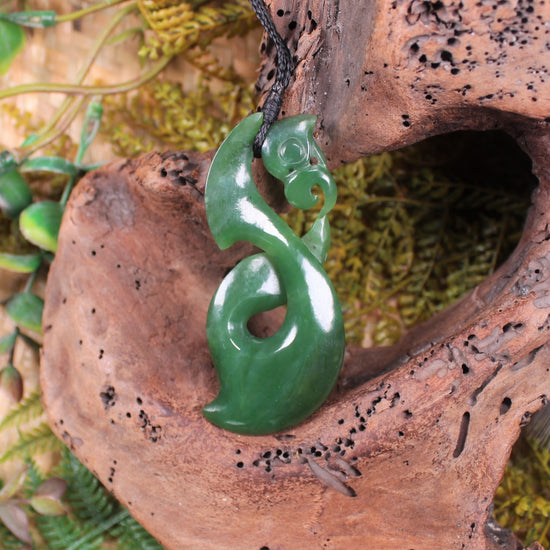 Manaia carved from Hapopo Pounamu - NZ Greenstone