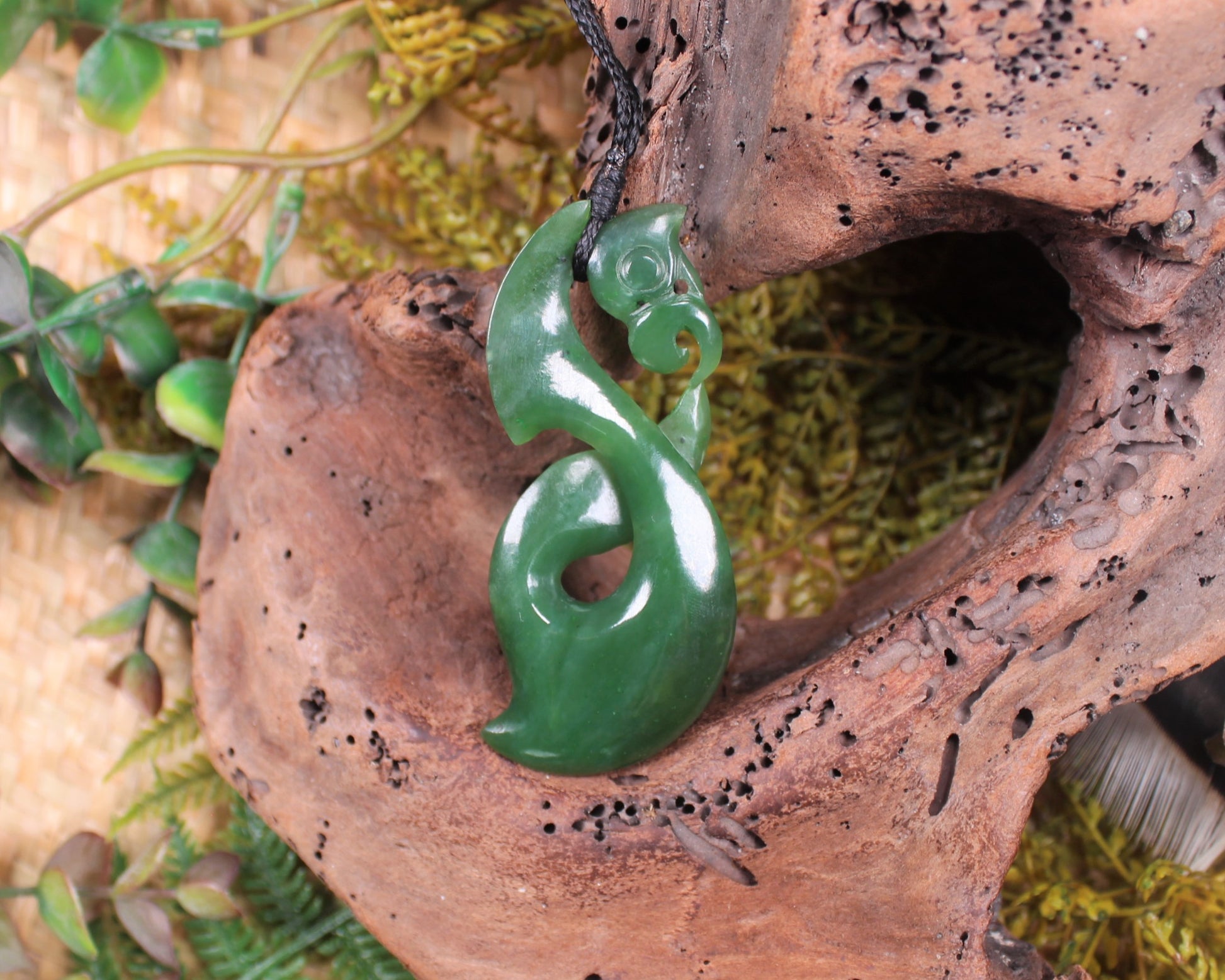 Manaia carved from Hapopo Pounamu - NZ Greenstone