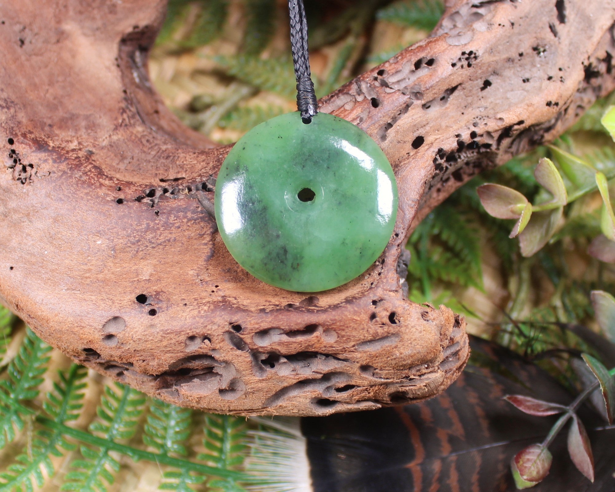 Koru carved from Hapopo Pounamu - NZ Greenstone