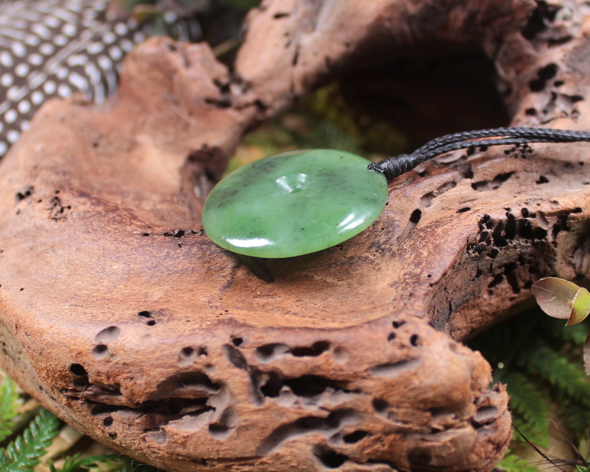 Koru carved from Hapopo Pounamu - NZ Greenstone