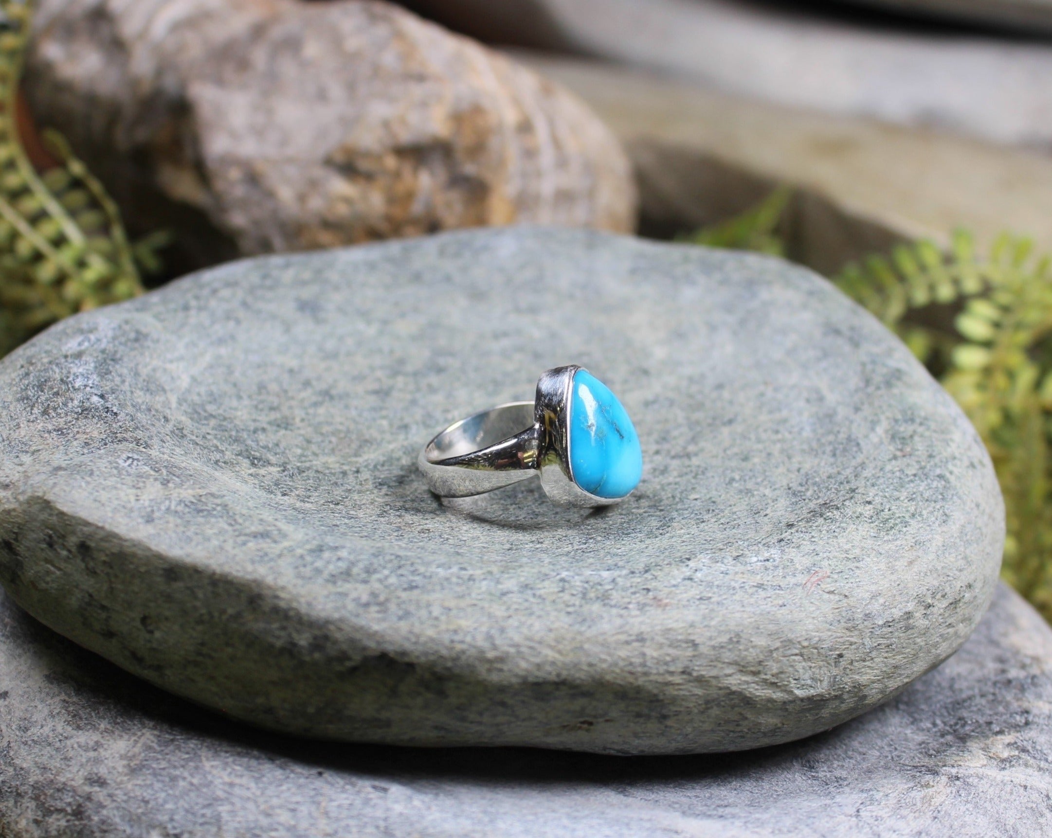 Kingman Mine Turquoise Sterling Silver Ring