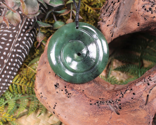 Koru carved from Hapopo Pounamu - NZ Greenstone