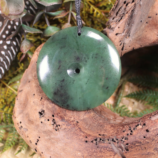 Koru carved from Hapopo Pounamu - NZ Greenstone