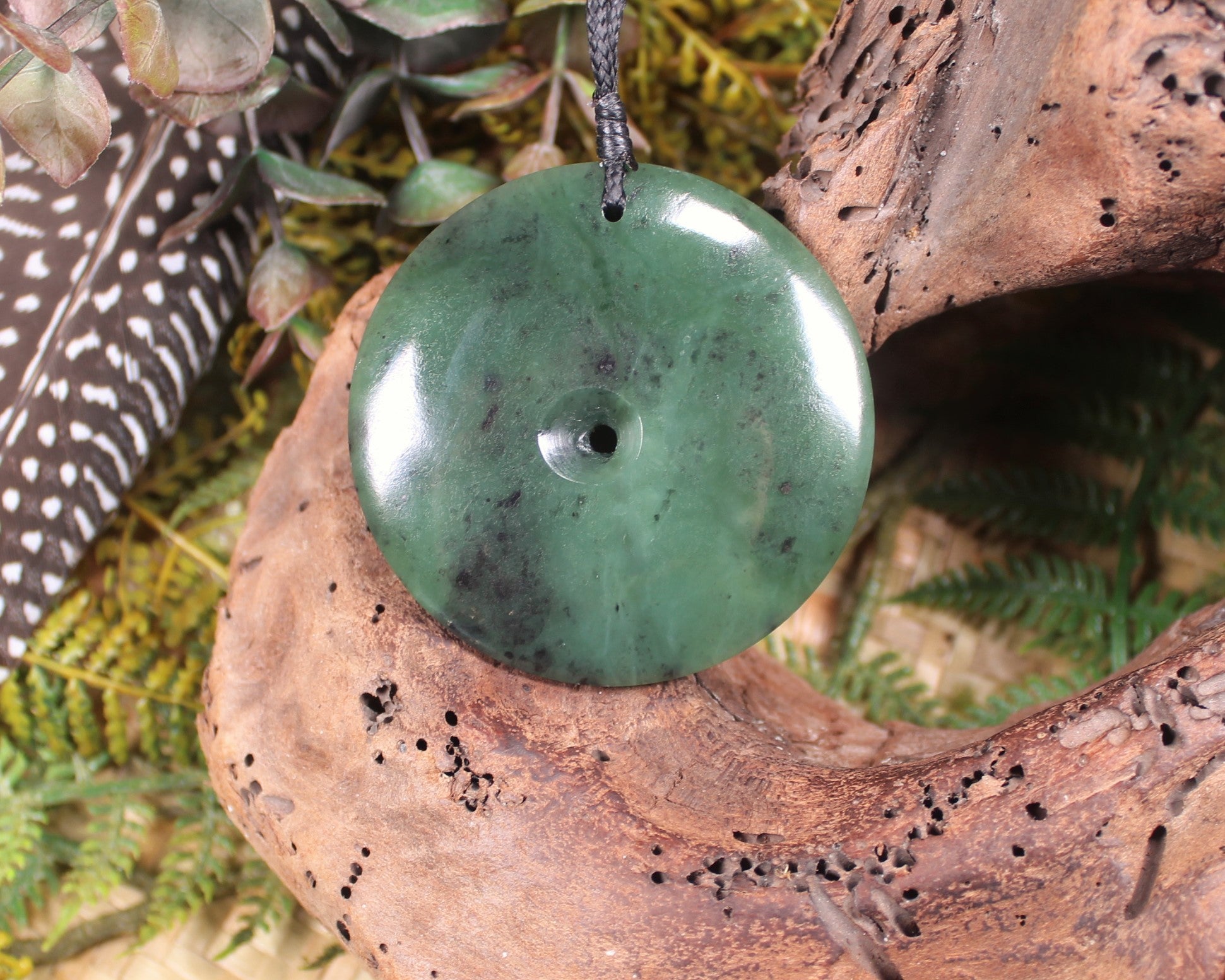 Koru carved from Hapopo Pounamu - NZ Greenstone