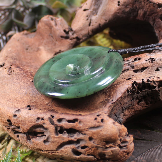 Koru carved from Hapopo Pounamu - NZ Greenstone