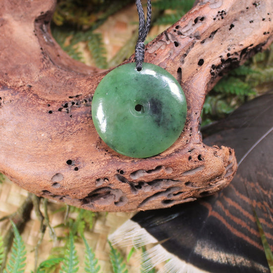 Koru carved from Hapopo Pounamu - NZ Greenstone
