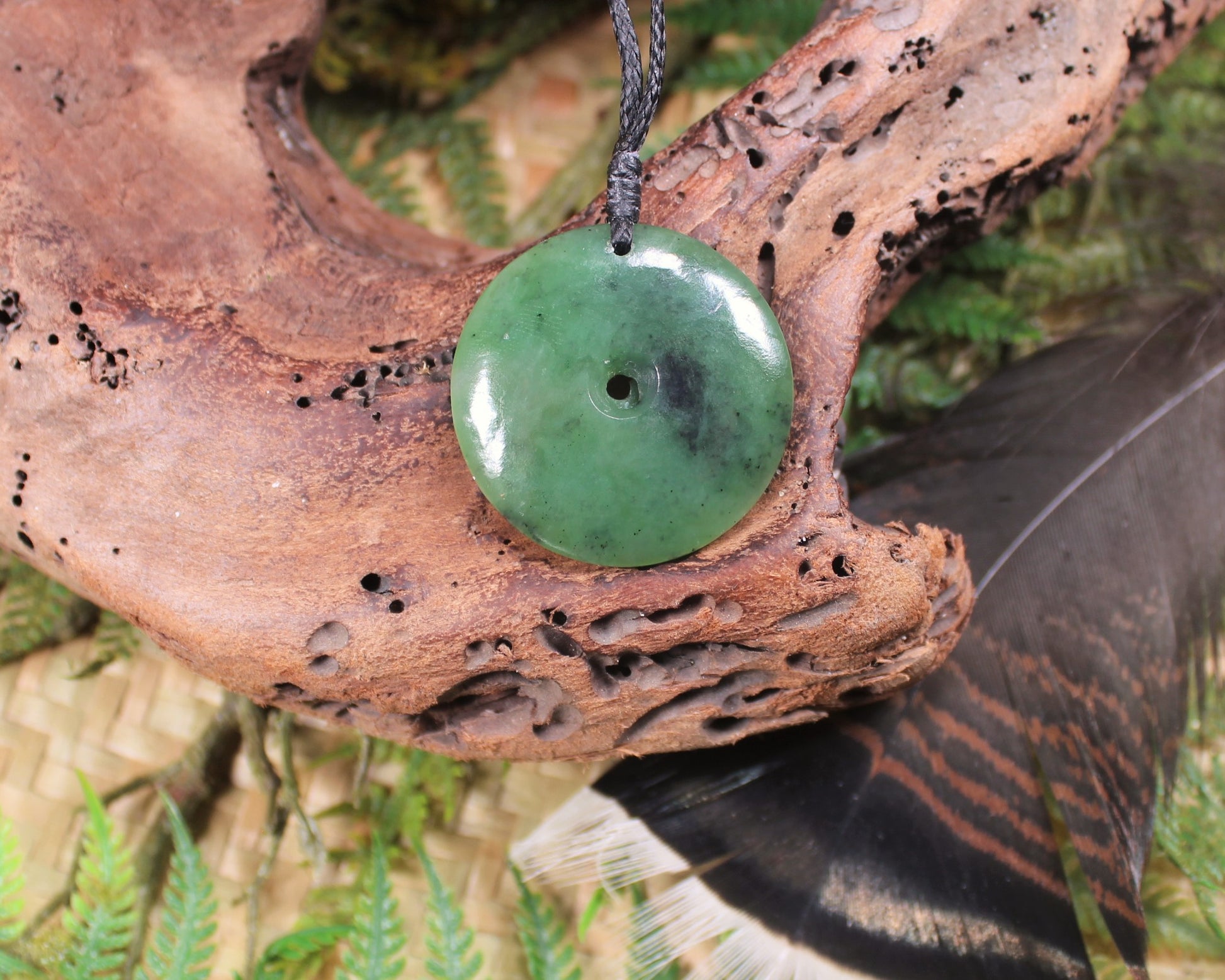 Koru carved from Hapopo Pounamu - NZ Greenstone