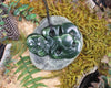 Hei Tiki carved from Flower Jade Pounamu - NZ Greenstone