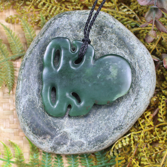 Hei Tiki carved from Kawakawa Pounamu - NZ Greenstone