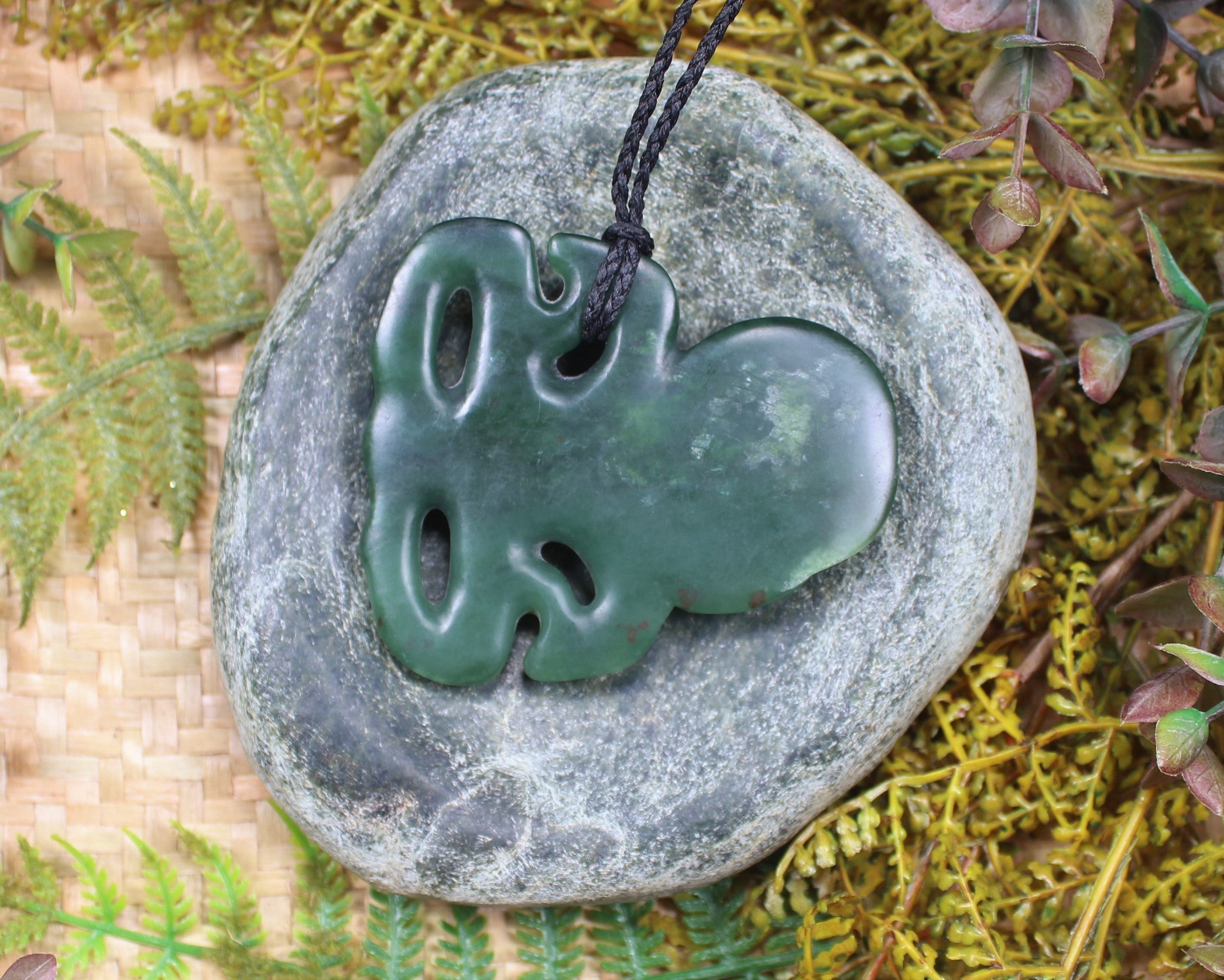 Hei Tiki carved from Kawakawa Pounamu - NZ Greenstone